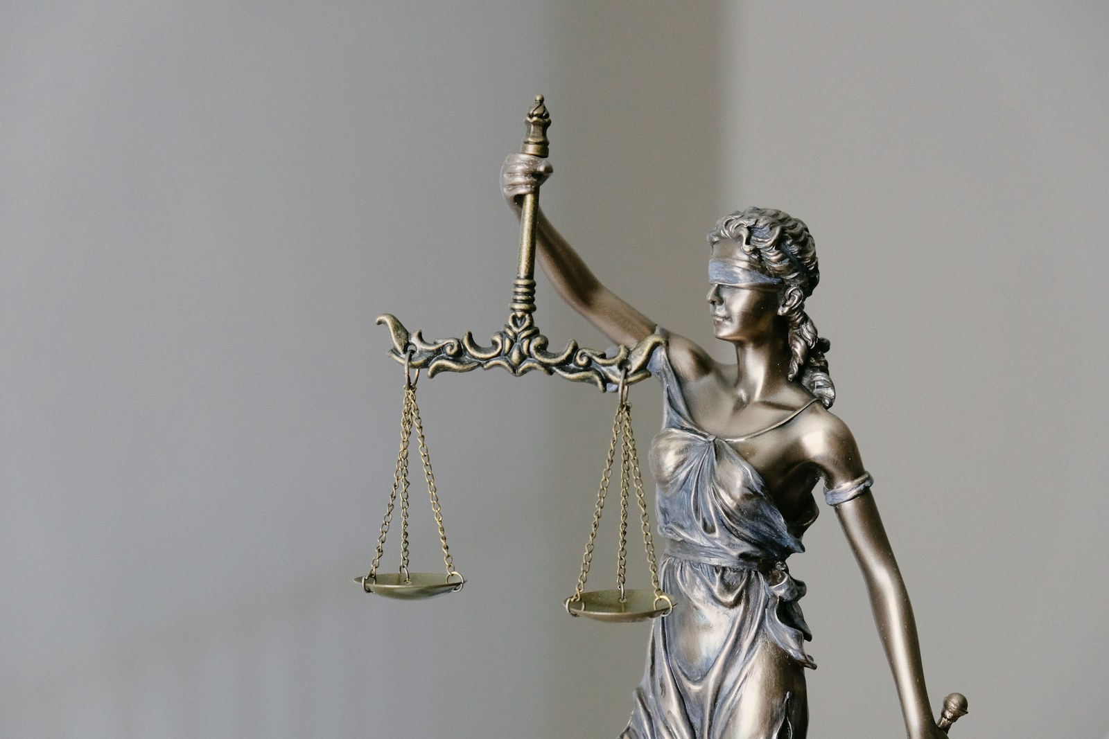 Lady Justice holding the scales of justice